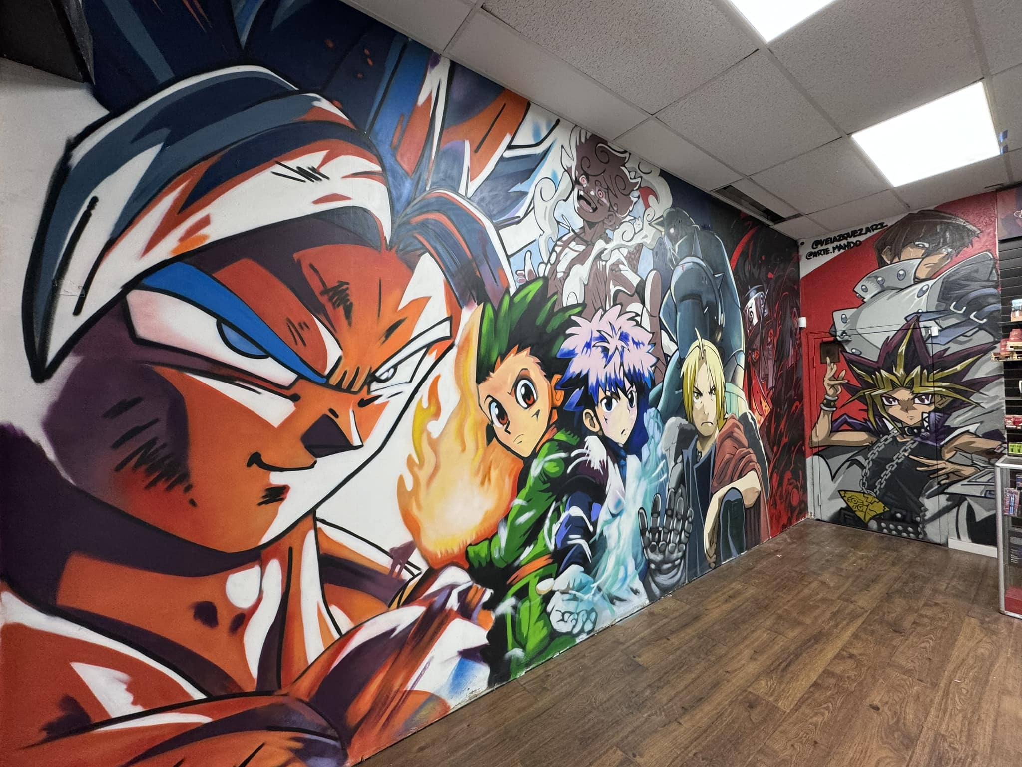 Detailed ink doodle illustration on canvas